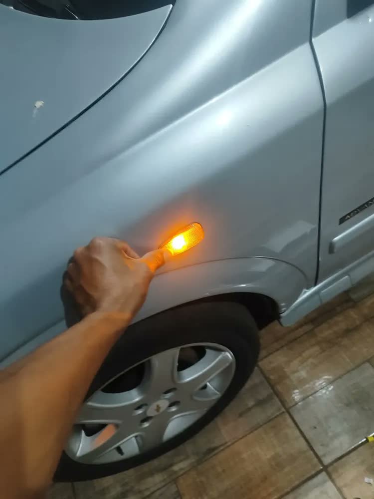 foto de Kit 20 Lampada T10 8 Led Pingo Luz W5w 12v Automotiva