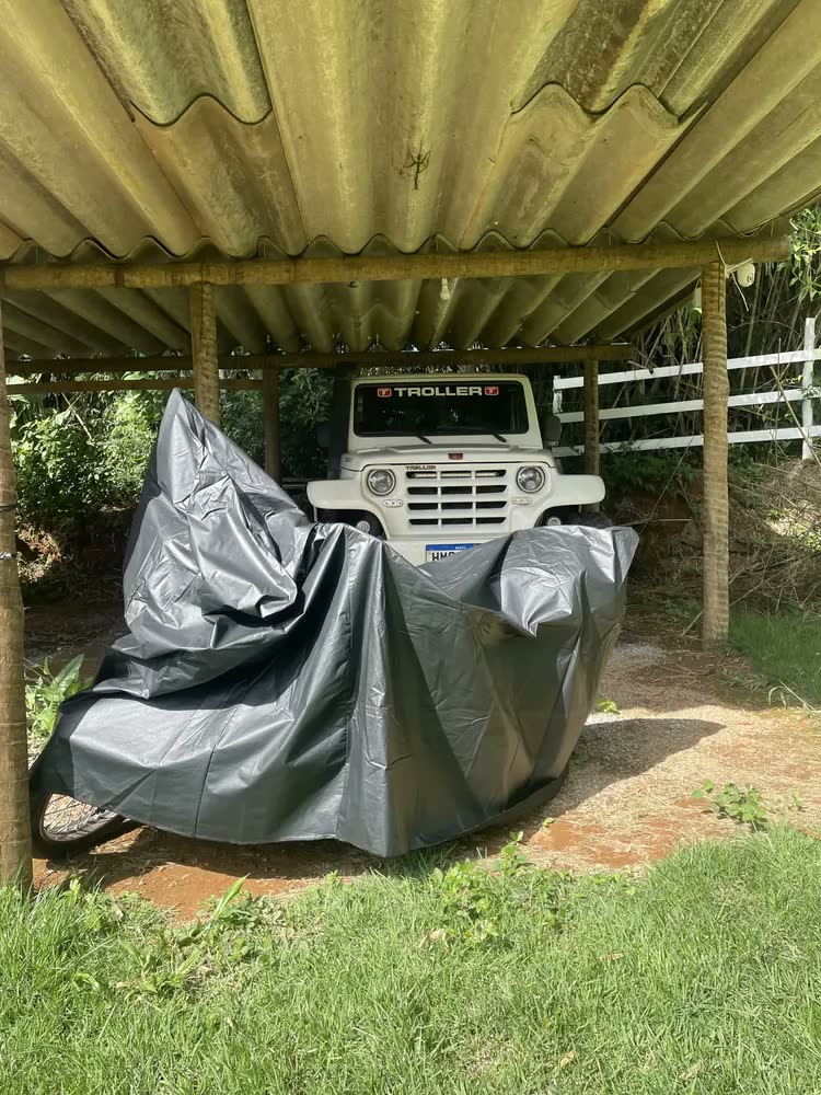 foto de Capa Para Moto Forrada Impermeável Térmica Sol Chuva Protege