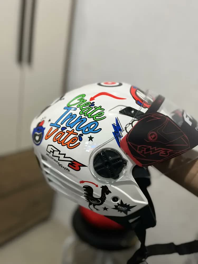 foto de Capacete Moto Aberto X Open Classic Premium Cor Preto Brilhante 60