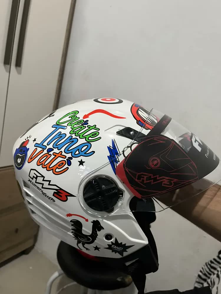 foto de Capacete Moto Aberto X Open Classic Premium Cor Preto Brilhante 60