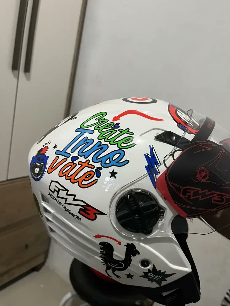 foto de Capacete Moto Aberto X Open Classic Premium Cor Preto Brilhante 60