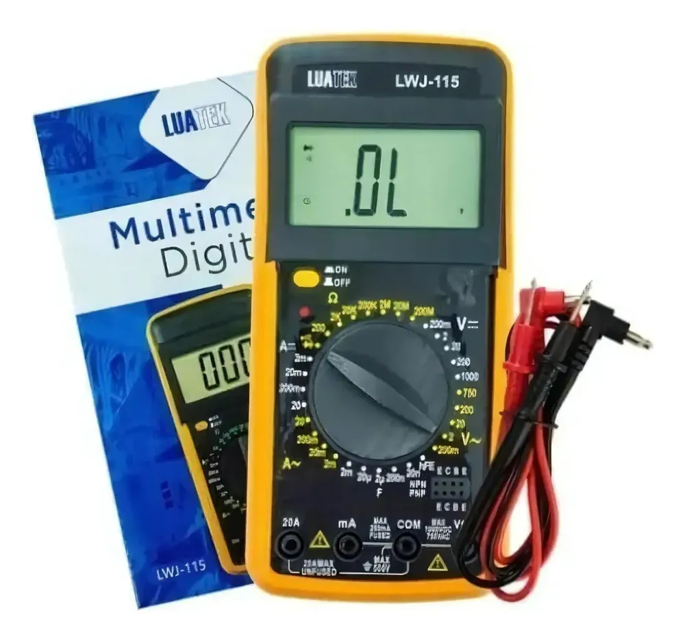 Multímetro Digital Automotivo  Capacímetro Bateria 9v Beep