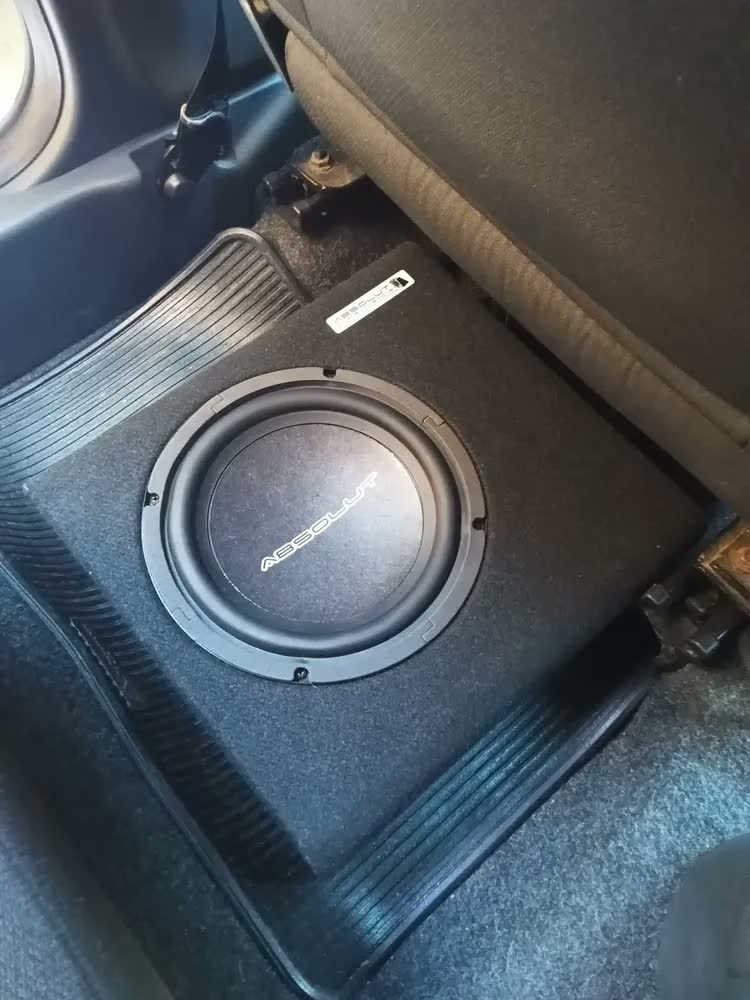 foto de Caixa Mini Slim Subwoofer 8 Pol Amplificada Automotiva
