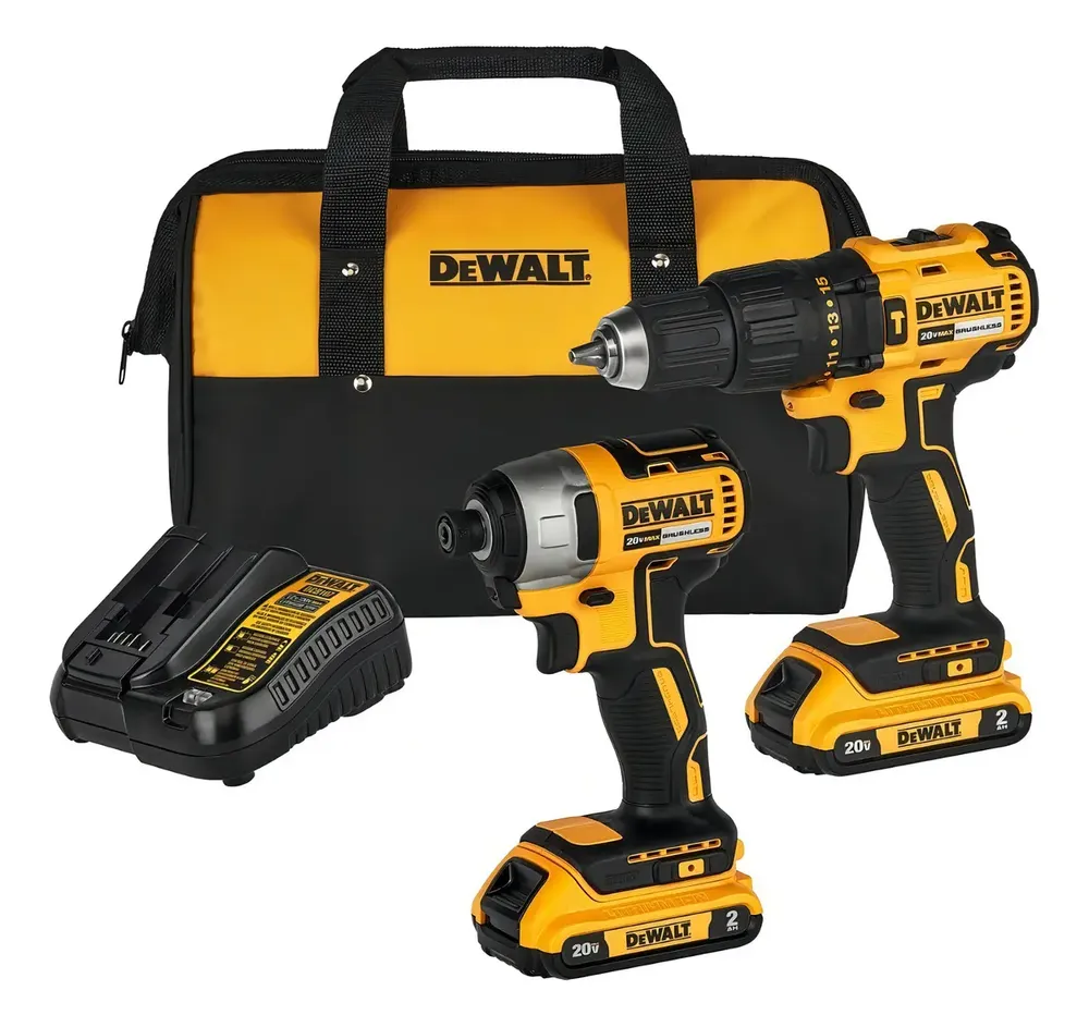 Combo Parafusadeira Furadeira de Impacto 13mm + Parafusadeira de Impacto 6,3mm DEWALT DCK276D2