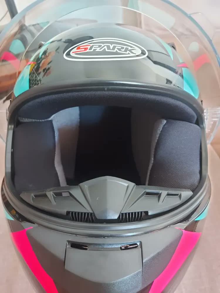 foto de Capacete Moto Ebf New Spark Black Edition Fechado Fosco +