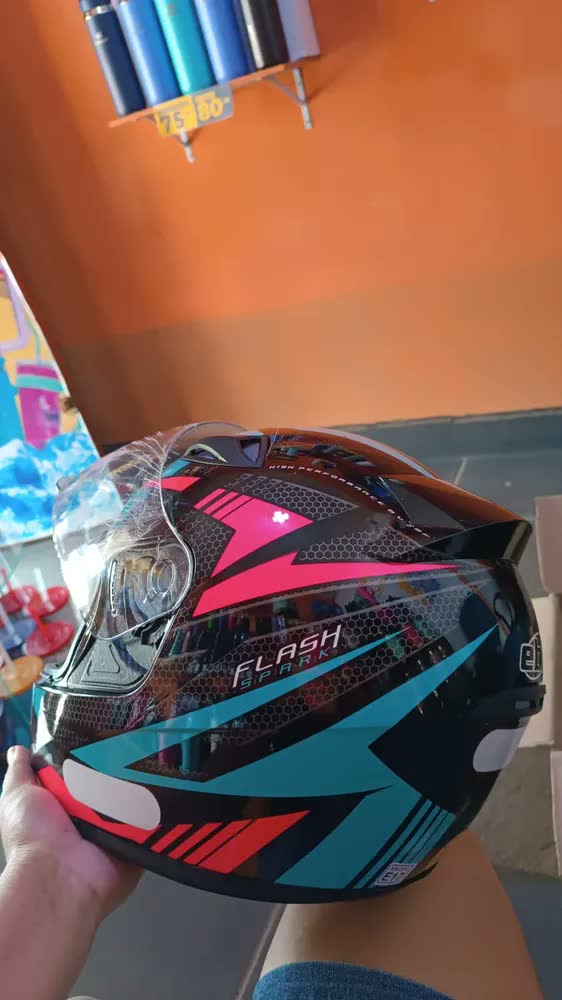 foto de Capacete Moto Ebf New Spark Black Edition Fechado Fosco +
