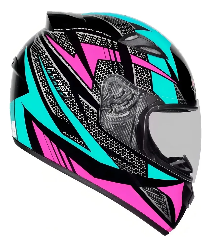 Capacete Moto Ebf New Spark Black Edition Fechado Fosco +