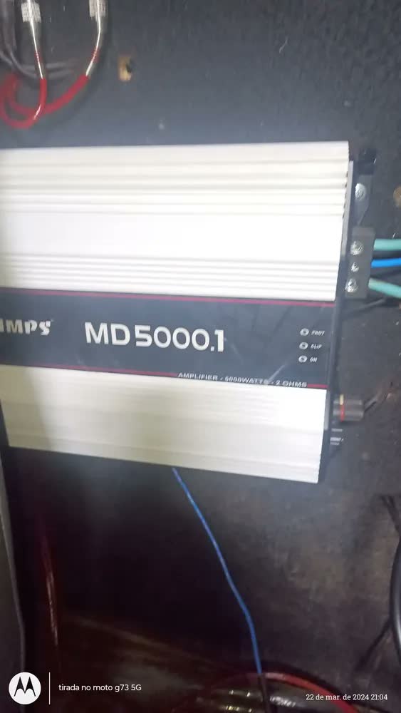 foto de Módulo Amplificador Taramps MD 5000.1 de 5000W RMS para Som Automotivo Mono 2 Ohms