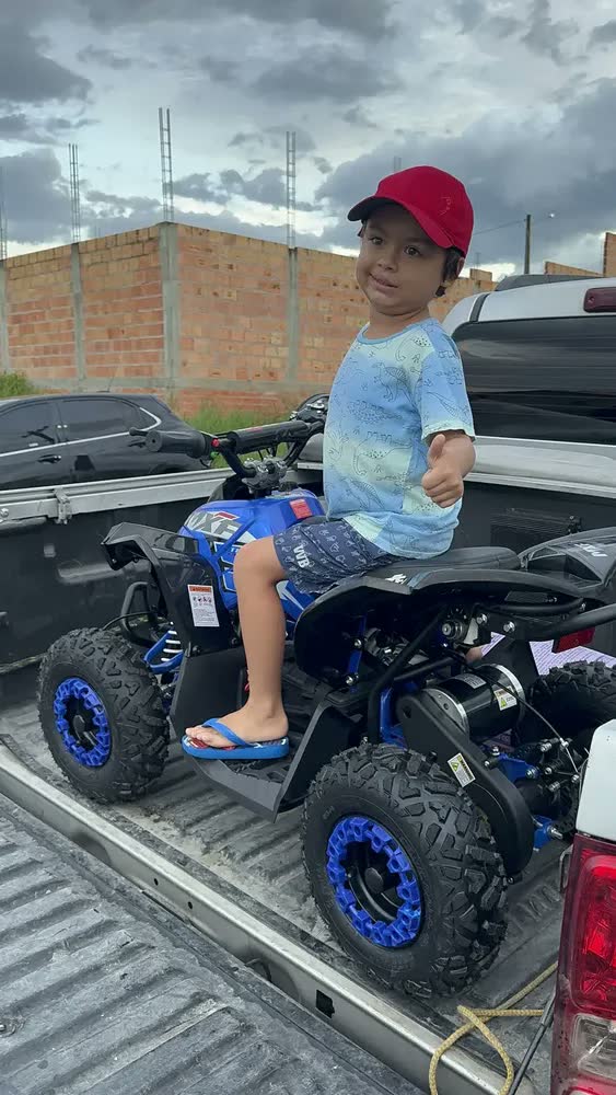 foto de Mini Quadriciclo Elétrico Mxf Thor 1000w Azul
