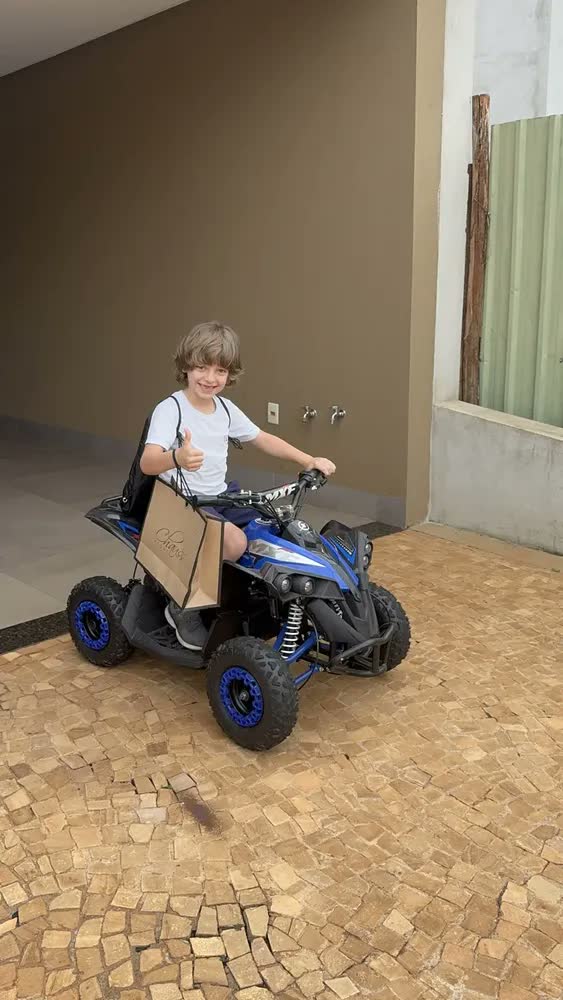 foto de Mini Quadriciclo Elétrico Mxf Thor 1000w Azul