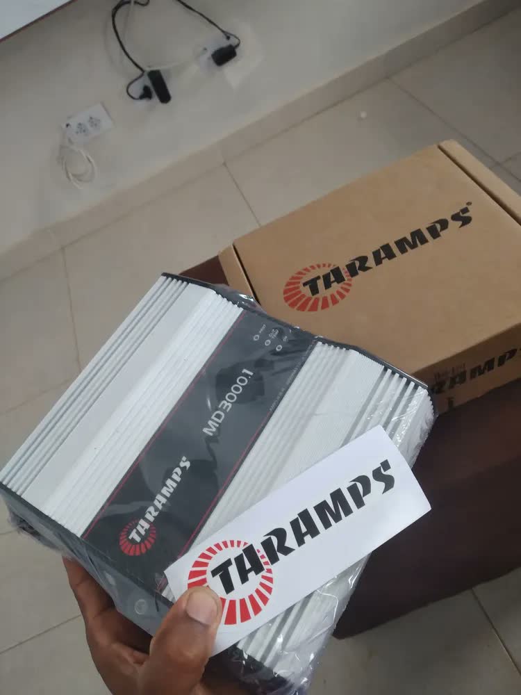 foto de Amplificador Taramps MD 3000.1 Mono 3000W RMS para Som Automotivo
