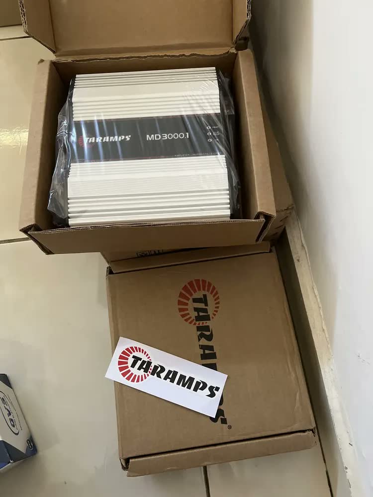 foto de Amplificador Taramps MD 3000.1 Mono 3000W RMS para Som Automotivo