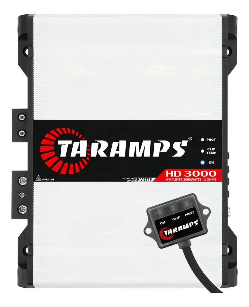 Módulo Amplificador Taramps HD 3000 3000W RMS para Som Automotivo 2 Ohms