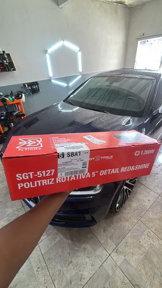 foto de Politriz Rotativa 5pol Red&shine 1.200w Sgt5127 Sigma Voltagem