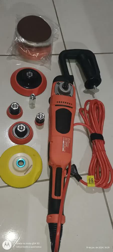 foto de Politriz Rotativa 5pol Red&shine 1.200w Sgt5127 Sigma Voltagem