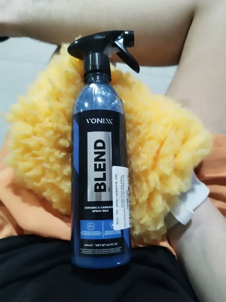 foto de Cera Líquida Blend Spray Carnaúba Vonixx 500ml com Toalha Microfibra