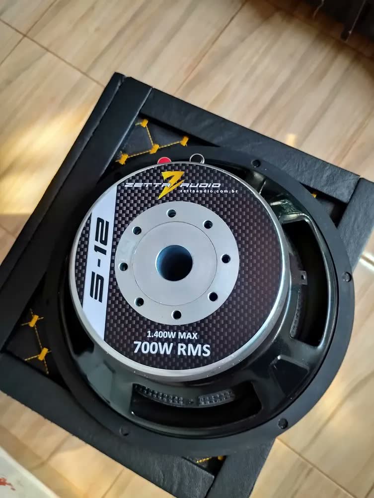foto de Subwoofer Zetta Audio S-12 12 Polegadas 700rms 4 Ohms