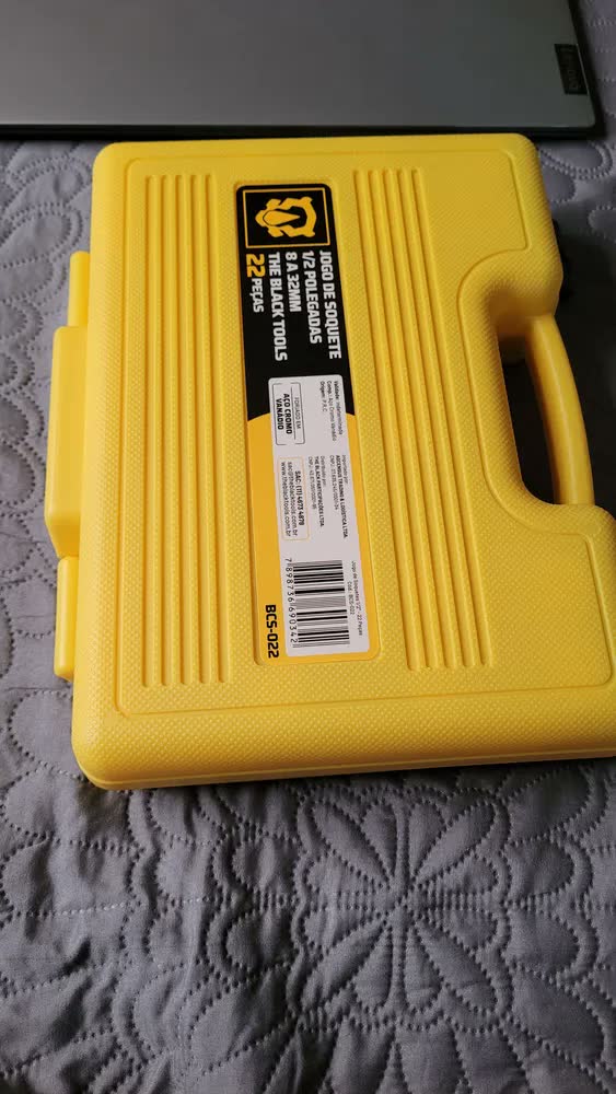 foto de Jogo Kit de Ferramentas Manuais Chave Catraca 1/2 8 a 32mm BCS022 The Black Tools Cor Amarelo