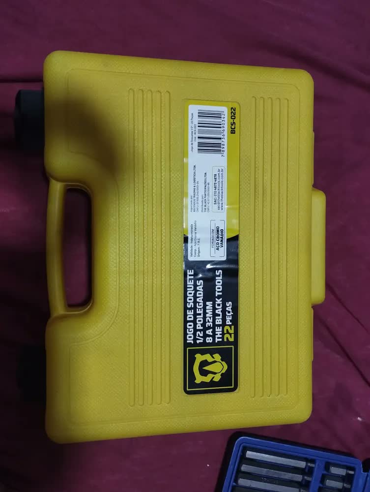 foto de Jogo Kit de Ferramentas Manuais Chave Catraca 1/2 8 a 32mm BCS022 The Black Tools Cor Amarelo