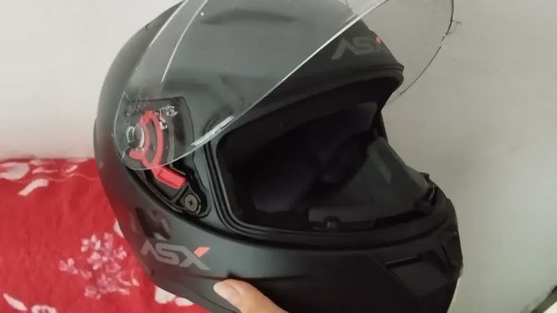 foto de Capacete moto fechado ASX City Solid Preto Fosco Tamanho 60/L