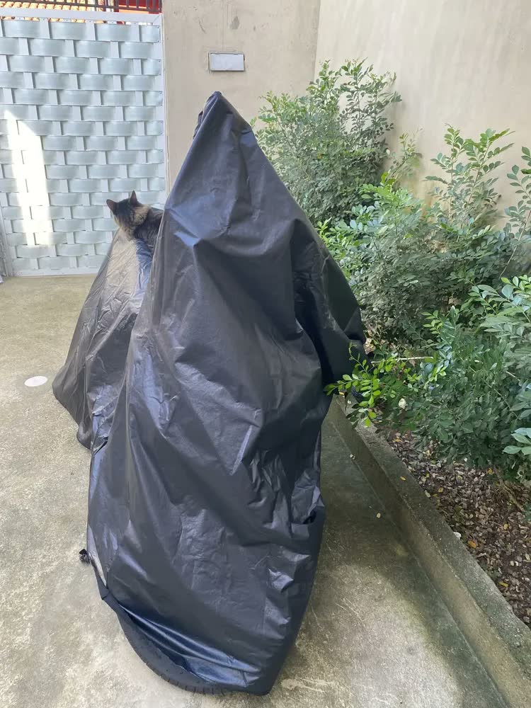 foto de Capa moto couro PROTEGE Impermeável cor Preto G