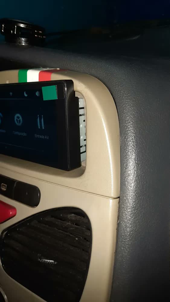 foto de Central Multimidia Universal 1 Din com Carplay e Android E-tech Combat 6.86 Full Touch