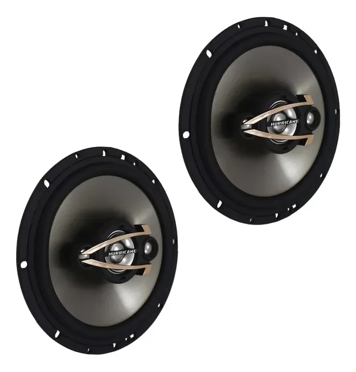 Alto Falante 6 Polegadas Hurricane Qr6 Platino 160w Rms Cor Grafite E Preto