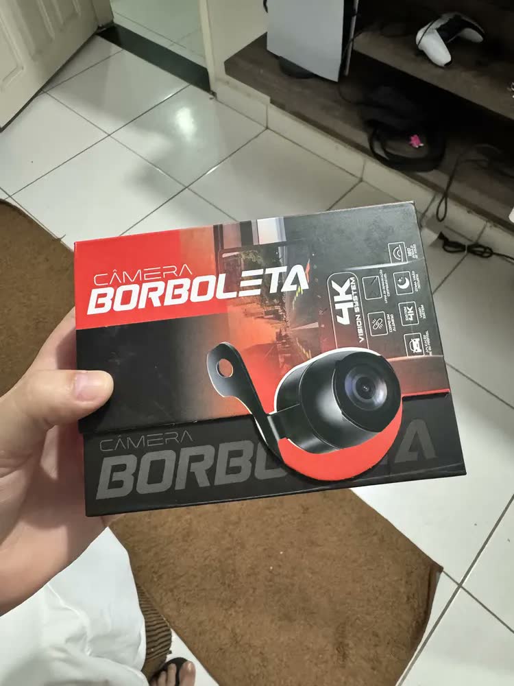 foto de Câmera Ré Ou Frontal Automotiva Borboleta 4k Visão 180º Jr8