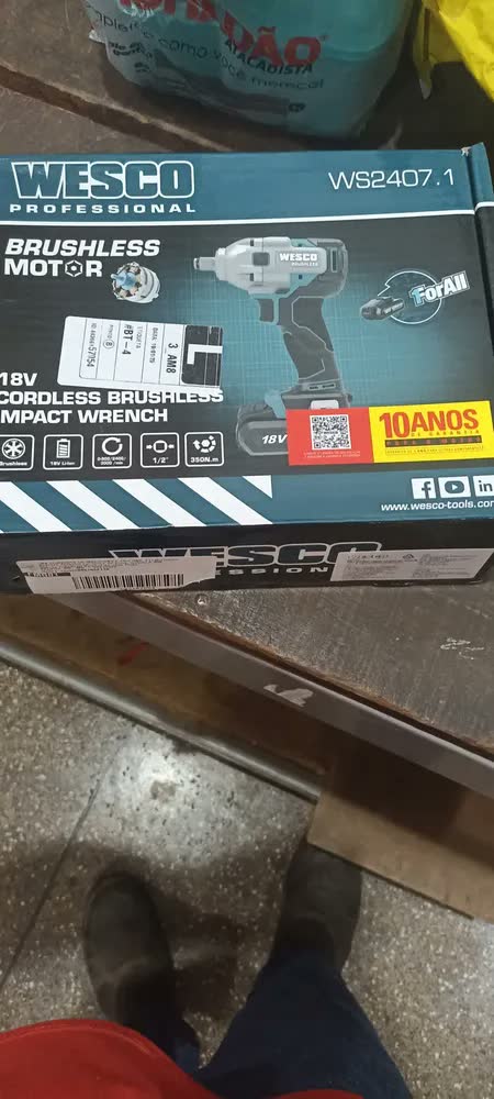 foto de Chave De Impacto Brushless 1/2 350 Nm 18v Ws2407 Wesco