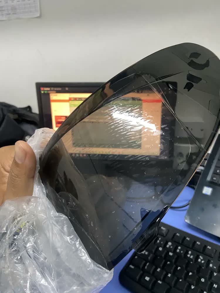 foto de Viseira Kit Combo Asx Eagle City Draken V18b Fumê Cristal Vision