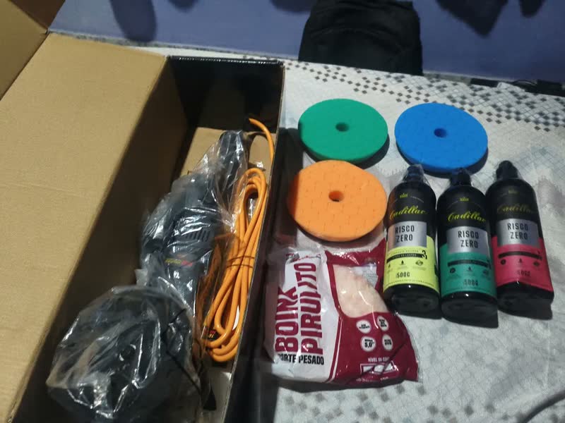 foto de Politriz Roto Orbital 15mm Rs 900w Kers + Kit Polimento
