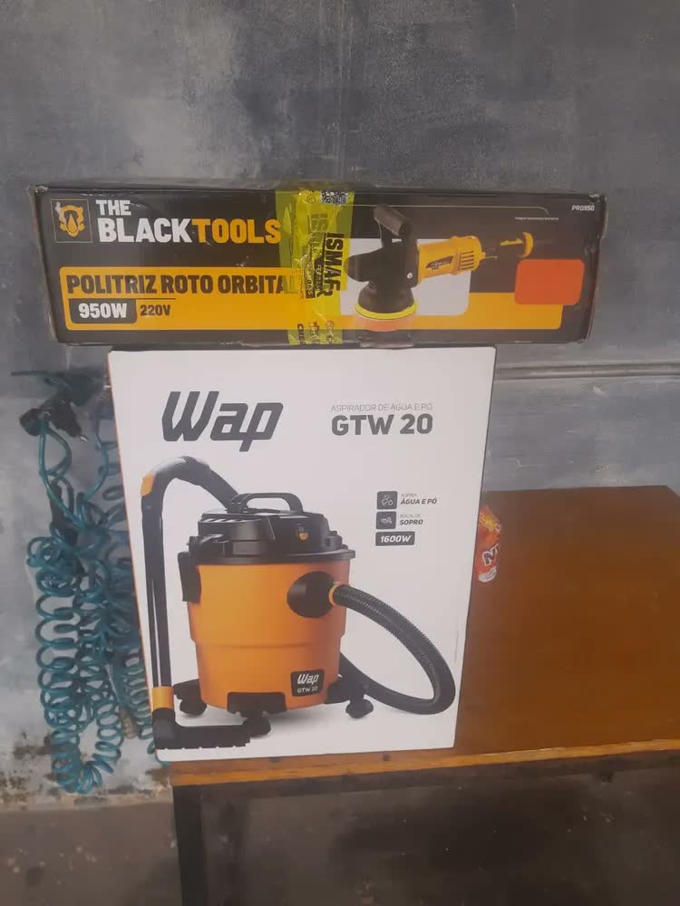 foto de Politriz Eletrica Roto Orbital 15mm 5 E 6 Pol 950w PRO950 The Black Tools