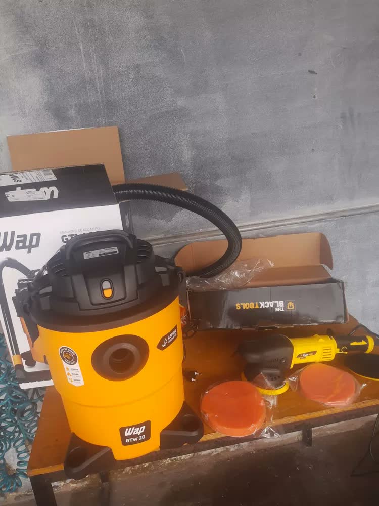 foto de Politriz Eletrica Roto Orbital 15mm 5 E 6 Pol 950w PRO950 The Black Tools