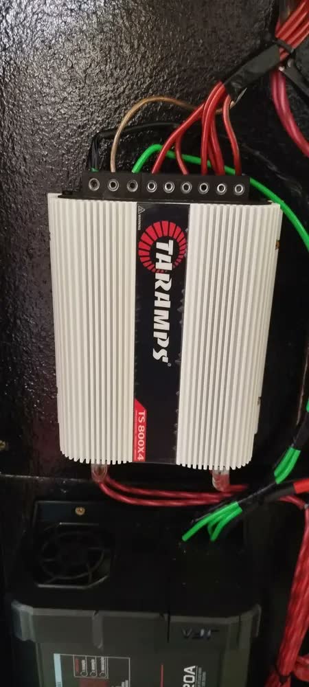 foto de Modulo Taramps Ts 800 Rms Ts800x4 2 Ohms Amplificador 800w Entrada Rca E Fio T800 4 Canais Som Automotivo