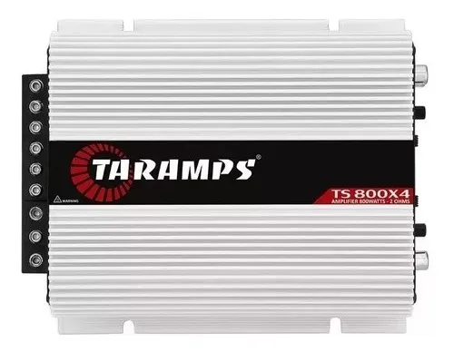 Modulo Taramps Ts 800 Rms Ts800x4 2 Ohms Amplificador 800w Entrada Rca E Fio T800 4 Canais Som Automotivo