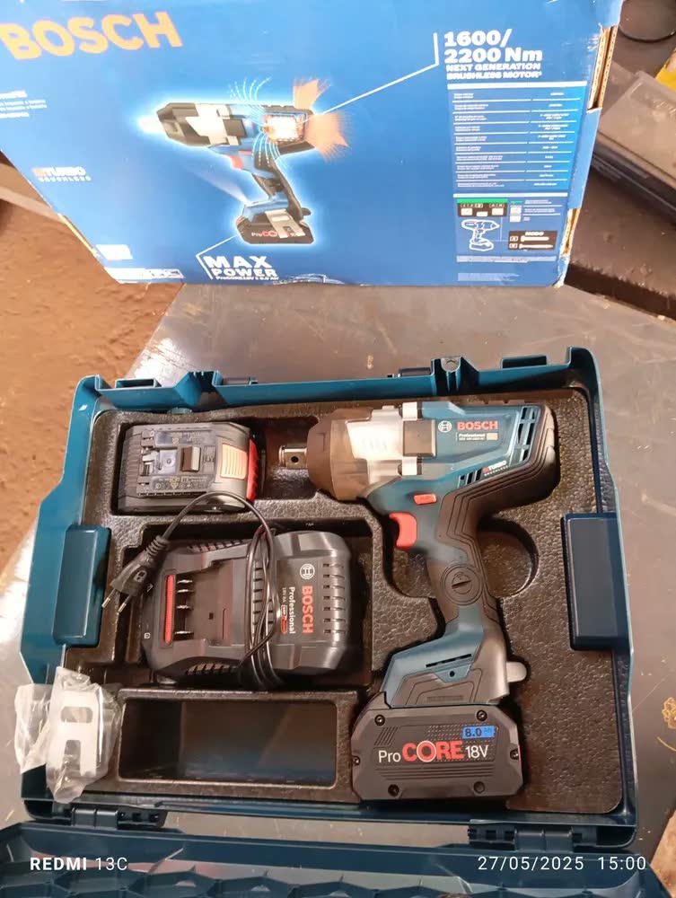 foto de Chave De Impacto Gds 1600 Hc 3/4'' Biturbo Bosch Sem Bateria