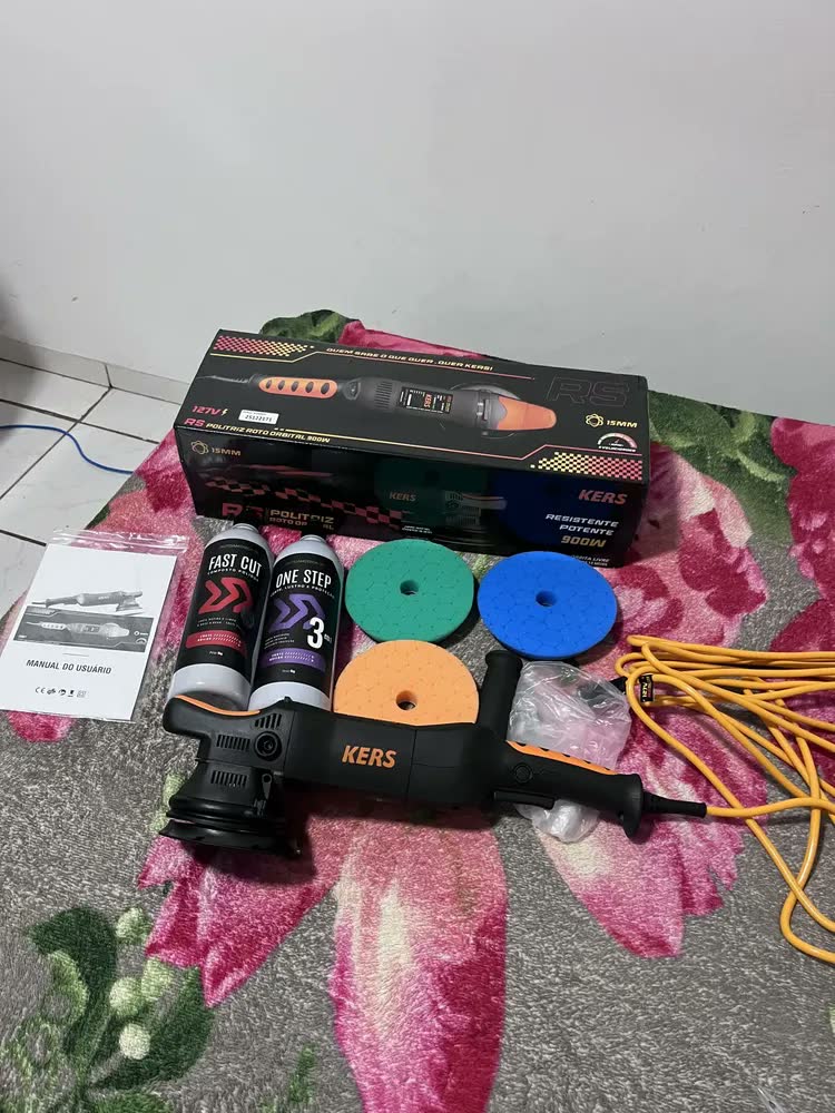 foto de Politriz Roto Orbital 15mm Rs 900w 60hz Kers + Brindes