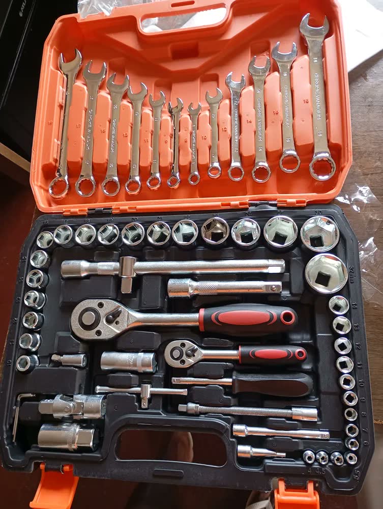 Jogo Soquete Chave Combinada Catraca Kit 61 Pcs Com Maleta