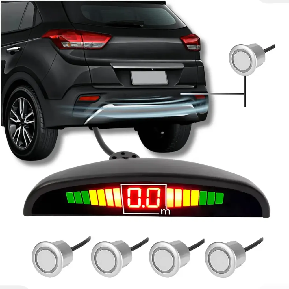 Sensor De Estacionamento 18,5mm Ré Universal Display Sonoro
