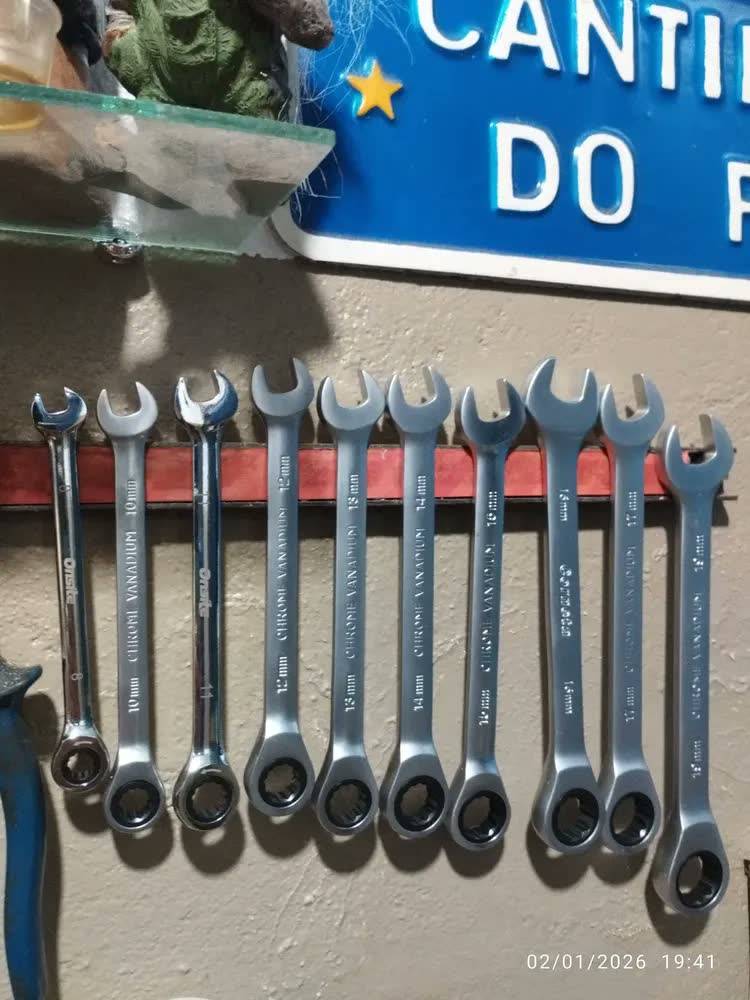 foto de Chave Combinada Catraca 10 12 13 14 15 17mm Para Automotiva