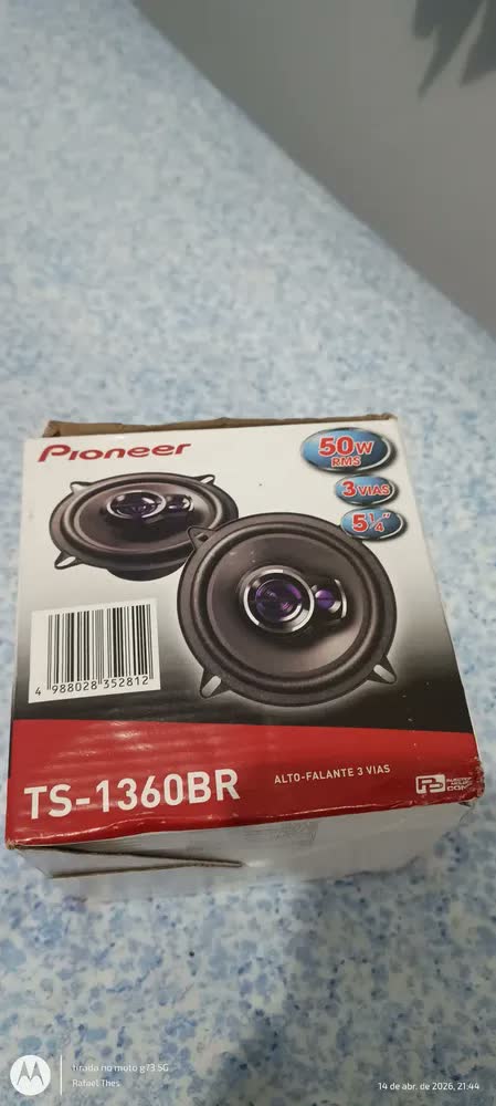 foto de Par Alto Falante Pioneer 5 Polegadas Ts1360br Universal Cor Preto