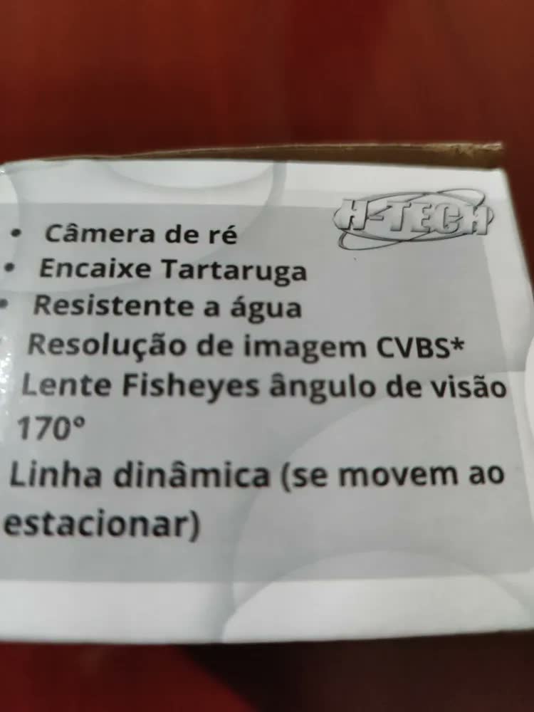foto de Câmera de Ré Tartaruga H-Tech CR540 Ângulo 160° Resolução 1080p À Prova D'água
