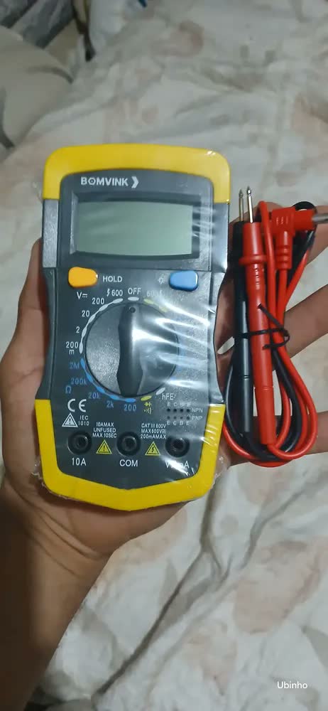foto de Multimetro Digital Para Testar Bateria De Lancha Jet Ski Barco Motor Nautico Voltimetro Medidor De Tensao Com Tela LCD Iluminação Teste