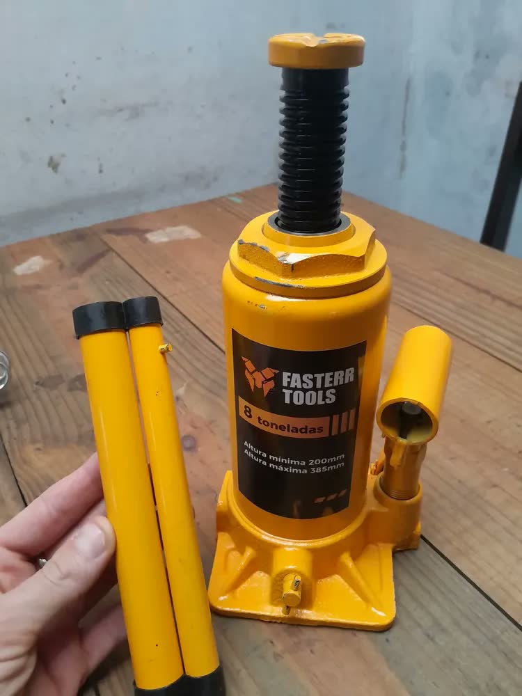 foto de Macaco Hidráulico Tipo Garrafa 8 Toneladas Fasterr Tools