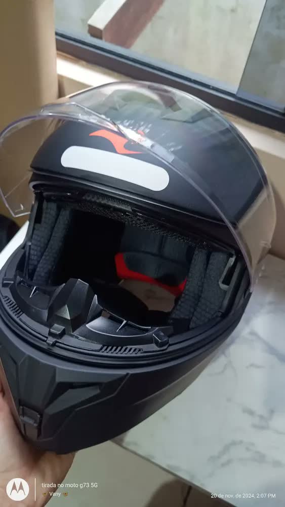 foto de Capacete Race Tech Signal Monocolor Preto Fosco