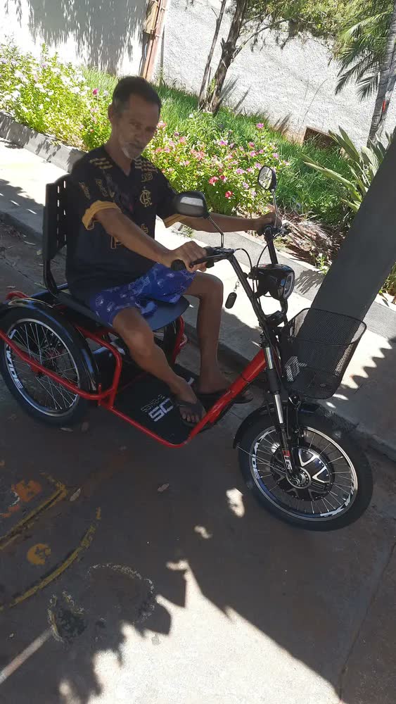 foto de Triciclo Elétrico Duos Confortável Motor 800w