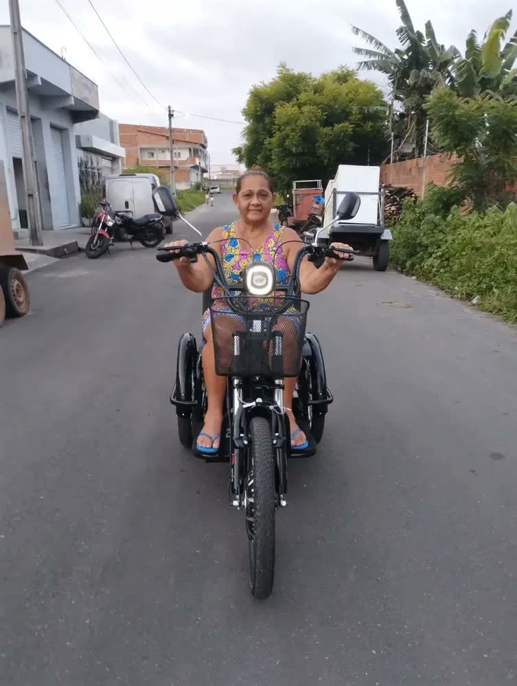 foto de Triciclo Elétrico Duos Confortável Motor 800w