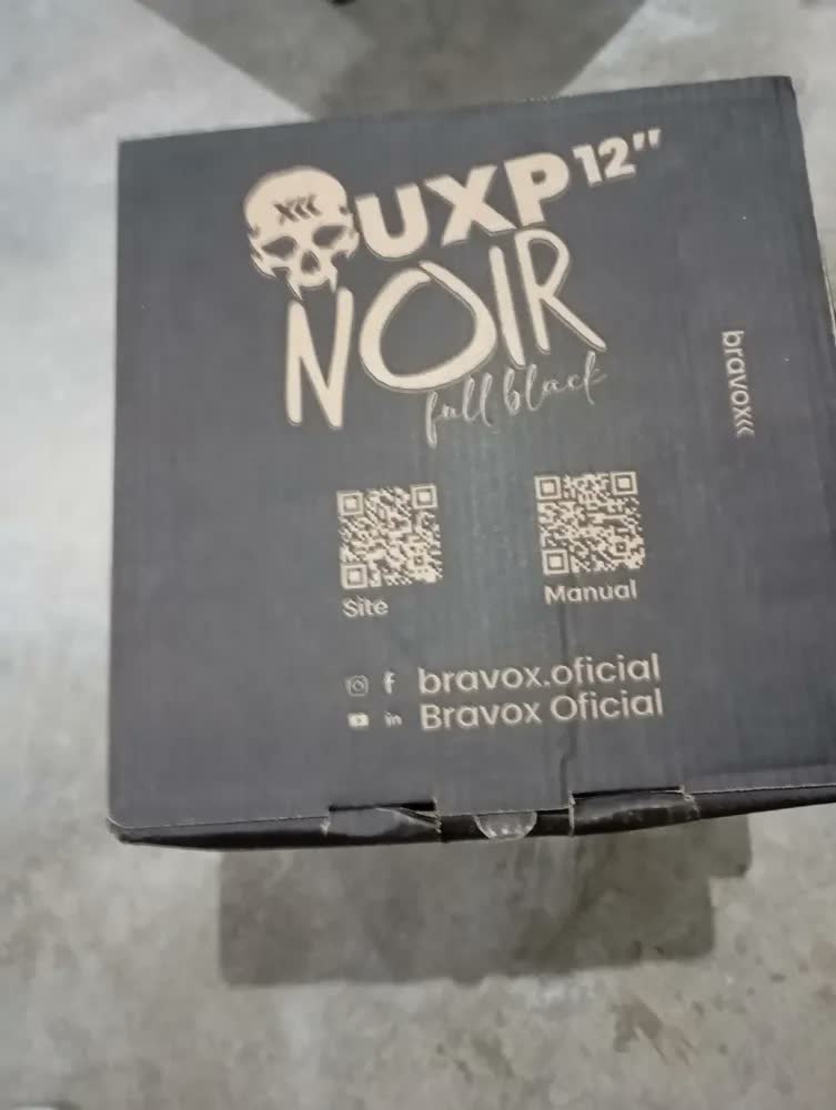 foto de Alto Falante Subwoofer 12 Bravox Uxp Noir Full Black 2+2oh Cor Preto