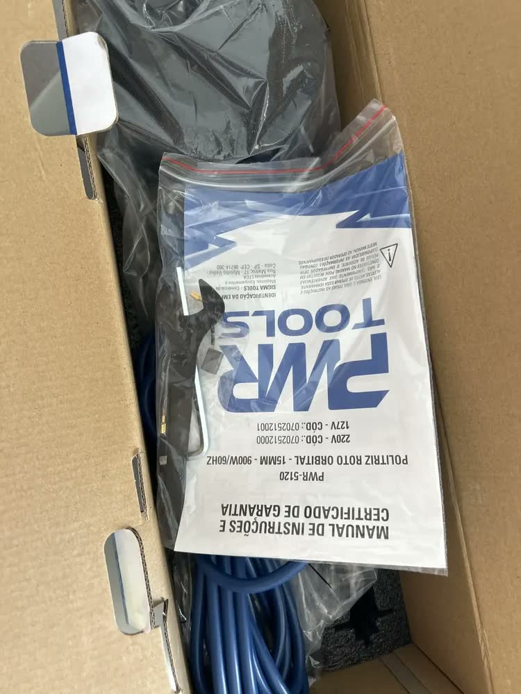 foto de Politriz Roto Orbital Pwr 5120 By Sigma Tools 5 Pol - 15mm 900w 60hz Cor Azul