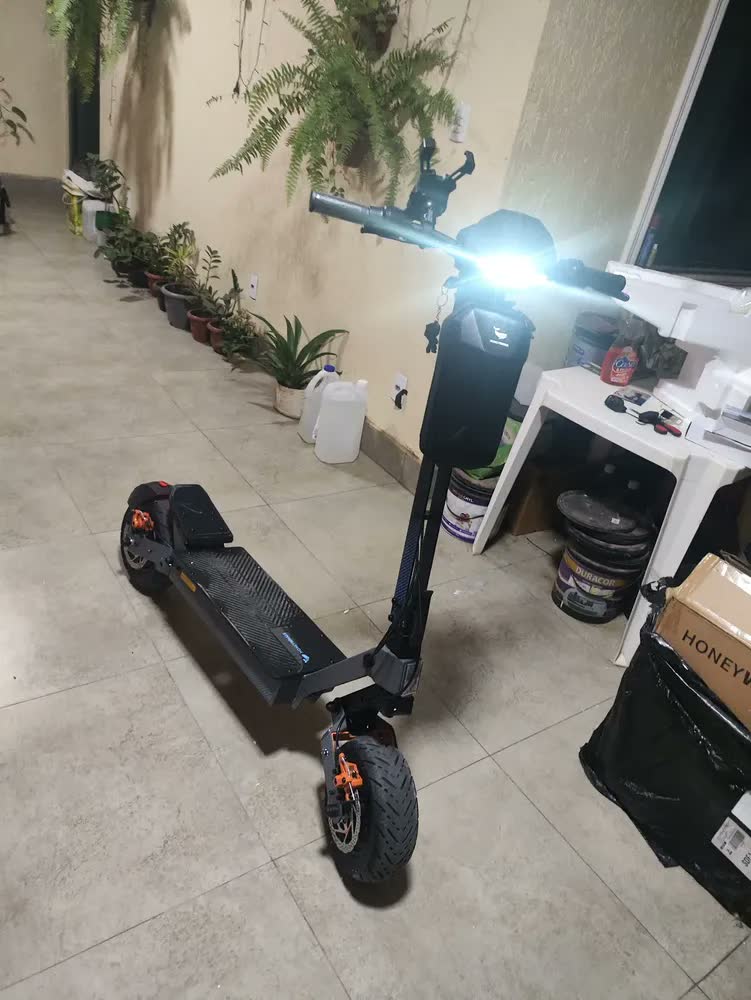 foto de Honeywhale H4 Patinete Elétrico Adulto, 2400w Scooter Eletrica, Honey Whale Patinete Juvenil Portátil E Dobrável, 75 Km De Autonomia, Velocidade Máxima De 70 Km/h (20.8ah 60v), Cor Cinza-escuro